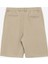 Bağlamalı Bel Basic Bej Erkek Bermuda Şort F4SM-SHT-0757 2