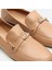 01AYH284090A330 HAKIKI Deri Naturel Kadın Loafer 5