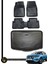 Nissan Qashqai Visia Alt Kademe 2014+ 3D Ares Oto Paspas ve Araca Özel Kauçuk Bagaj Havuzu Set 1
