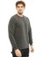 Sweatshirt Bisiklet Yaka Içi Polarlı 3 İplik Pamuklu Normal Kesim Erkek Antrasit 3