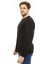 Sweatshirt Bisiklet Yaka Içi Polarlı 3 İplik Pamuklu Normal Kesim Erkek Siyah 2