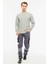 Sweatshirt Bisiklet Yaka Içi Polarlı 3 İplik Pamuklu Normal Kesim Erkek Gri 3