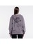 Friday Offset Sydney Kadın Gri Ekstra Oversize Kapüşonlu Sweatshirt Hoodie - Şardonlu 3 Iplik 3