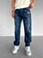 Abluka Online Baggy Fit Distressed Jean Pantolon Lacivert 1