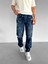 Abluka Online Baggy Fit Distressed Jean Pantolon Lacivert 2