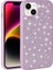Apple iPhone 13 Kılıf Parlak Taşlı Tasarım Pırlanta Kapak Lila 1