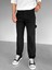 Blok Yama Detaylı Slim Fit Pantolon Siyah 1