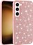 Galaxy S23 Kılıf Parlak Taşlı Tasarım Pırlanta Kapak Pembe 1