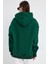 Yeşil Hoodie, Oversize Hoodie, Kadın Hoodie, Kanguru Cepli Kapüşonlu 5