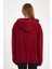 Bordo Hoodie, Oversize Hoodie, Kadın Hoodie, Kanguru Cepli Hoodie, Lastikli Hoodie 4