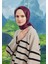 Jakar Janjan Şal Dalga Desen - Bordo 2