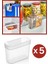 5 Adet Asılabilir Buzdolabı Düzenleyici, Çok Amaçlı Mini Kutu, Dolap Içi Organizer 5’li Set 1