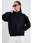 Siyah Hoodie, Oversize Hoodie, Kadın Hoodie 5