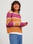 Bayan Renk Bloklu Sıfır Yaka Yün Kazak 12246493 1