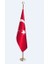 Sarı Kaplama Makam Bayrağı Direği 245 cm 4