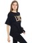 Kız Çocuk Tasarım Yazı Desenli T-Shirt 9-14 Yaş LX038 2