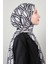 Soft Touch Şal 2778-19 Siyah-Beyaz 1