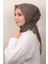 Coton & Silk Eşarp 3645-1 Kahve 1