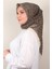 Coton & Silk Eşarp 3645-1 Kahve 2