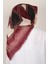 Pamuklu Trend Eşarp 9808-8 Bordo-Siyah 2