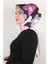 Gloria Eşarp 3086-2 Siyah-Pembe 2