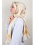 Jakarlı Icon Şal 3104-9 Krem 3