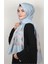 Exclusive Şal 3073-16 Gümüş - Pudra 1