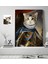 Kişiye Özel Evcil Dost Orta Çağ Kralı Kedi Pet Kanvas Tablo (50 x 70 Cm.) 1 1