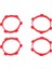 4 Adet Lastik Lastik Montaj Tutkal Bantları Çapı 85MM Rc Parçaları Için 1/8 1/10 Kısa Kulvar Kamyon Aksesuarları Araçları Kırmızı (Yurt Dışından) 1