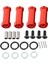 12MM Alüminyum Jant Hex Adaptörleri Uzun 29MM Uzatma Rc Araba Dönüşüm Parçaları 1/12 12428 12423 Kırmızı (Yurt Dışından) 1