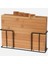 Standlı 4 Lü Bambu Kesme Tahtası 28X20X7 cm 1