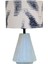 Alice Turkuaz Eskitme Polyester Abajur 1