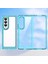 Samsung Galaxy Z Fold 3 5g Için Şeffaf Pc Arka Tpu Tampon Telefon Kılıfı - Turkuvaz (Yurt Dışından) 3