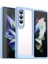Samsung Galaxy Z Fold 3 5g Için Şeffaf Pc Arka Tpu Tampon Telefon Kılıfı - Mavi (Yurt Dışından) 1