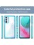Samsung Galaxy M54 Için Şeffaf Pc Arka Tpu Tampon Telefon Kılıfı - Turkuvaz (Yurt Dışından) 3