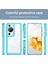 Huawei P60 / P60 Pro Için Şeffaf Pc Arka Tpu Tampon Telefon Kılıfı - Turkuvaz (Yurt Dışından) 4