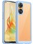 Oppo Reno8 T 4g Için Şeffaf Pc Arka Tpu Tampon Telefon Kılıfı - Mavi (Yurt Dışından) 1