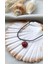 Kolye Gerdanlık Yoga Reiki Doğal Kalp Akik Taşı Genç Kadın Takı Hediye 1