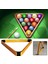 No.1 Tarzı Bilardo Üçgen Raf Bilardo Topları 8 Top Üçgen Raf Ahşap Dayanıklı Havuz Tripod Snooker Bilardo Topları Aksesuarları (Yurt Dışından) 4