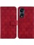 Telefon Kılıfı Için Oppo Oppo 8t 5g Kickstand Çift 8 Kabartmalı Pu Deri Kart (Yurt Dışından) 1