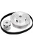 Zoroom 2 Kit Gt2 Senkron Tekerlek 20 ve 60 Diş 5mm Çap, Alüminyum Zamanlama Kasnağı 2 Adet Uzunluk 200MM Genişlik 6mm Kayış (Delik 5mm) (Yurt Dışından) 4