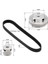 Zoroom 2 Kit Gt2 Senkron Tekerlek 20 ve 60 Diş 5mm Çap, Alüminyum Zamanlama Kasnağı 2 Adet Uzunluk 200MM Genişlik 6mm Kayış (Delik 5mm) (Yurt Dışından) 5