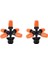 2x Bahçe Sprinkler Otomatik Sulama Çim Çim 360 Derece Daire Dönen Su Yağmurlama 5 Nozullar Bahçe Boru Hortumu (Yurt Dışından) 1