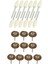 12 Adet Parlatma Parlatma Aleti 8.5mm Konik Montajlı Keçe Bobs 3mm Şaft ve 10 Adet Pirinç Tel Fırça Yuvarlak Fırça Disk Fırça Fincan Fırçası 25MM Dremel Için (Yurt Dışından) 2