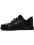 Erkek Siyah Bağcıklı Deri Sneaker 2