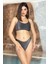 Kadın Gümüş Gri Simli Dolgulu Ayarlanabilir Askılı Bikini Takım HZL24S-AR1654 1