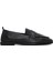 Kadın Siyah Deri Maskülen Loafer 1