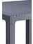 Camsız Antrasit 90X90 cm Rattan Bahçe Balkon Masası 4