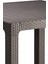 Camsız Kahve 90X90 cm Rattan Bahçe Balkon Masası 2
