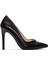 Kadın Siyah Deri Stiletto 1